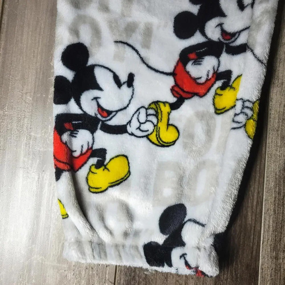 Disney Mickey Mouse Women's Fleece Jogger Sleepwear PJ Bottoms Size Medium 8-10 - Picture 9 of 16